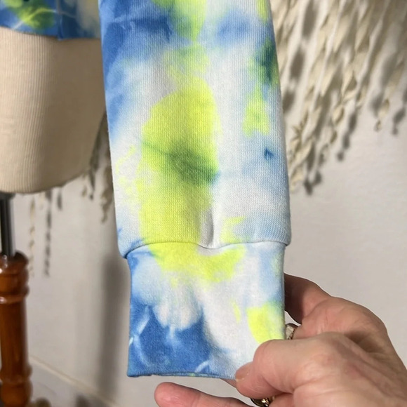 Aviator Nation Tie Dye Crop Hoodie Small - Picture 5 of 11